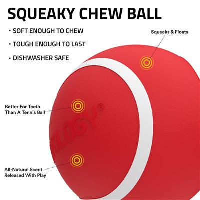 SQUEAKY CHEW BALL BEEF JUMBO