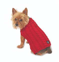 Marley'S Cable Sweater, Red