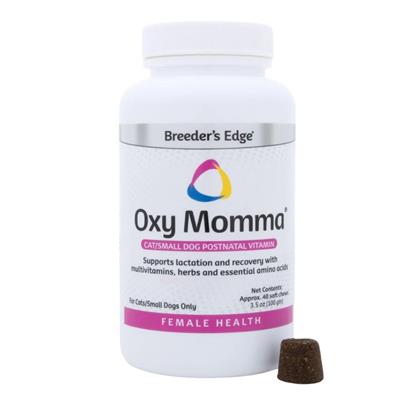 Oxy Momma Soft Chews 40ct Small Dog & Cat by Breeder's Edge