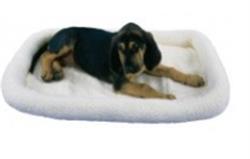 SnooZZy Sheepskin Bolster Kennel Dog Mat White 1ea/SM