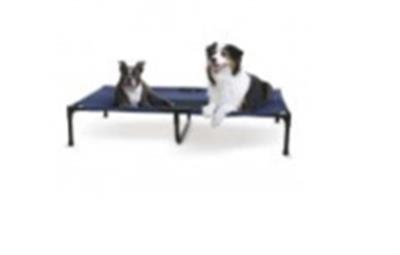 K&H Pet Products Original Pet Cot Elevated Dog Bed Blue/Black 1ea/XL 32 X 50 X 9 in