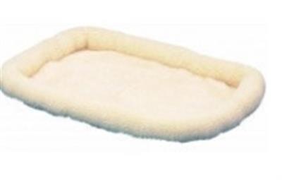 SnooZZy Sheepskin Bolster Kennel Dog Mat White 1ea/XL