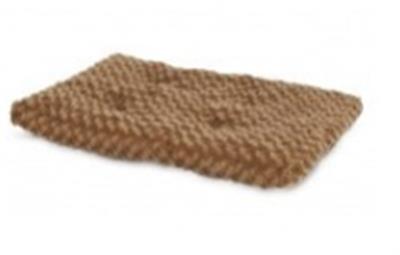 Petmate Plush Kennel Dog Mat Tobacco Brown 1ea/28 in X 18 in