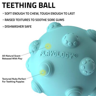 TEETHING BALL PEANUT BUTTER