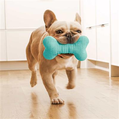 PLUSH SQUEAKY BONE PEANUT BUTTER JUMBO