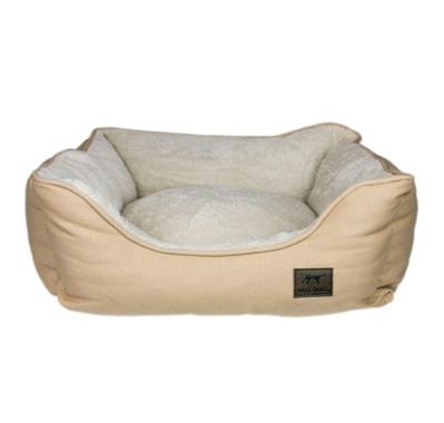 Tall Tails Dog Bolster Bed Khaki Medium