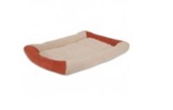 Aspen Self Warming Bolster Dog Mat Barn Red, Cream 1ea/16 in X 9 in