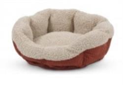 Aspen Self-Warming Oval Lounger Barn Red, Cream 1ea/19 in