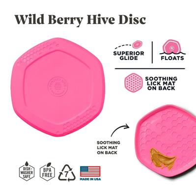 Project Hive Disc/Lickmat Scented Wild Berry/Pink Large
