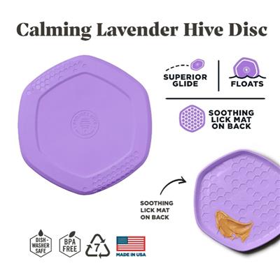 Project Hive Disc/Lickmat Scented Lavendar/Purple Large