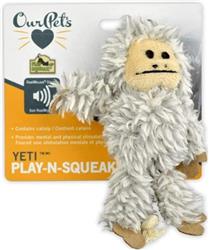 OurPets Play N Squeak Yeti Catnip Toy Grey 1ea/One Size