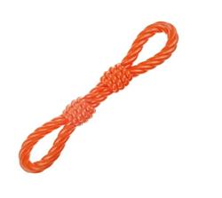 Infinity TPR Double Fist Tug Toy Orange 18in.