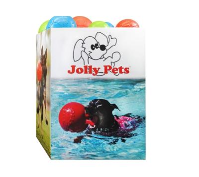 Jolly Pets Soccer Ball Dump Bin Assorted 40Pc