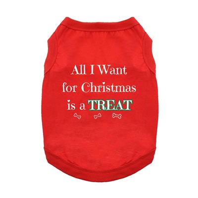 All I Want For Christmas Dog Shirt - Red
