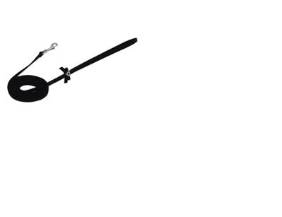 Coastal Lil Pals Suede Jeweled Leash Black 5/16X6Ft