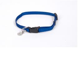 Lil Pals Adjustable Nylon Dog Collar Blue 1ea/5/16 In X 6-8 in