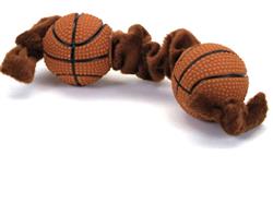 Lil Pals Plush and Vinyl Basketball Tug Toy Brown 1ea/8 in