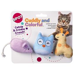 Spot Cuddly & Colorful Cat Toys 3 Pack