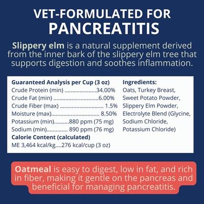 Turkey, Oatmeal, Sweet Potato & Slippery Elm Bland Diet for Pancreatitis - 6oz