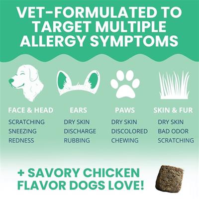 Allergy & Itch Support Chews for Dogs - 60 Soft Chews