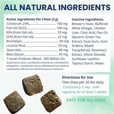 Allergy & Itch Support Chews for Dogs - 60 Soft Chews