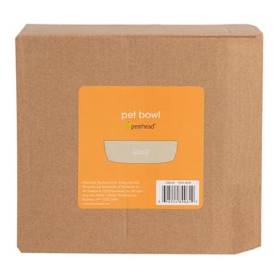 Taupe Woof Dog Bowl - Medium