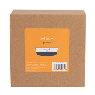 Navy Paws Off Cat Bowl - Small