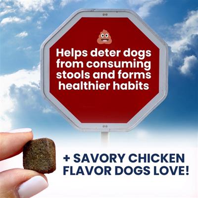 Poop Eating Deterrent - Coprophagia Chew For Dogs - 60 Soft Chews