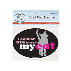 Car Magnet: I Cannot Live Without My Cat