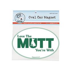 Car Magnet: Love The Mutt