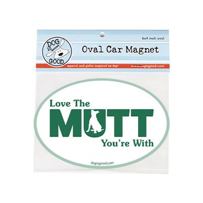 Car Magnet: Love The Mutt