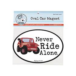 Car Magnet: Never Ride Alone