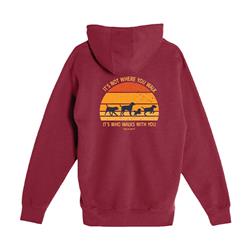 Zip Hoodie: Never Walk Alone (Maroon)