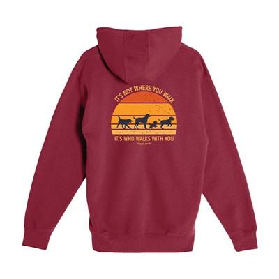 Zip Hoodie: Never Walk Alone (Maroon)