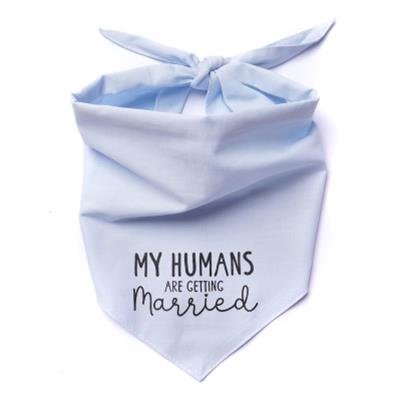 Getting Married Blue Dog Bandana