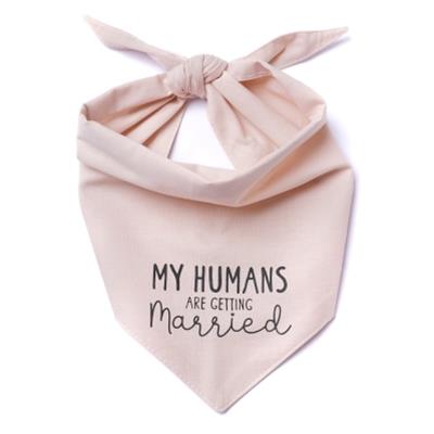Getting Married Pink Dog Bandana