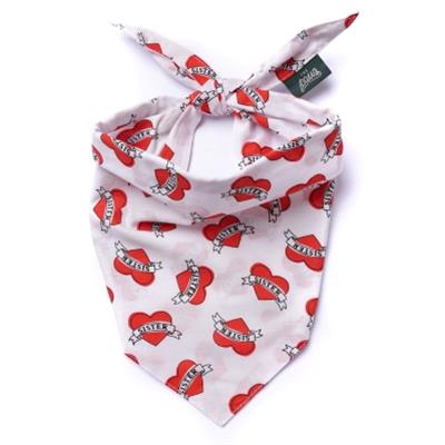 Love Sister Dog Bandana