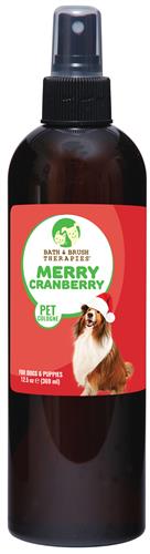 Showseason Bath & Brush Therapies Merry Cranberry Pet Cologne 12.5 oz.
