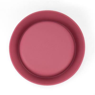 Houndstone Silicone Cat Bowl, Dishwasher Safe, Rosewood