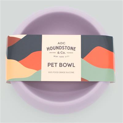 Houndstone BPA Free Silicone Dog Bowl, Dishwasher Safe, 1 Cup, Mauve