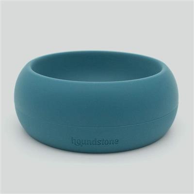 Houndstone Silicone Dog Bowl, Dishwasher Safe, 1 Cup, Caribbean Seas