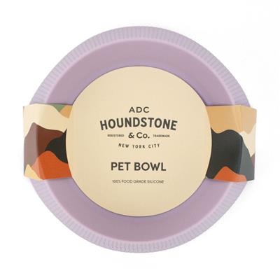 Houndstone Food Grade Silicone Cat Bowl, Dishwasher Safe, Mauve