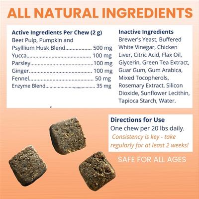 Scoot Stop Soft Chews for Dogs - 60 Count