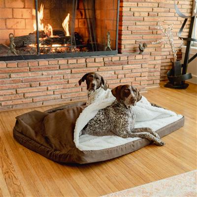 Orthopedic Luxury Cozy Cave® Rectangle Dog Bed - Microsuede
