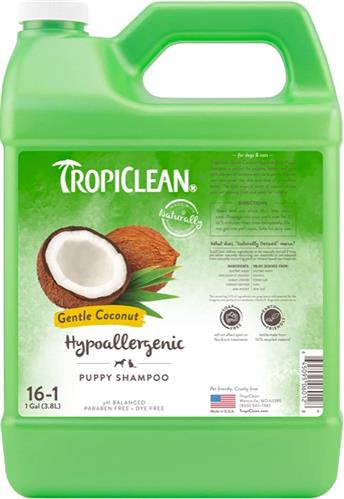 TropiClean Gentle Coconut Hypoallergenic Puppy and Kitten Shampoo 1ea/1 gal