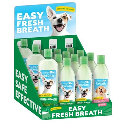 TropiClean Fresh Breath Dental Health Solution Counter Display 1ea/15Pc