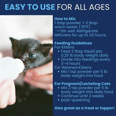 Milk Replacers for Cats & Kittens + Colostrum