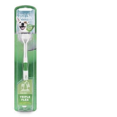 TropiClean Fresh Breath Triple Flex Toothbrush for Dogs 1ea/SM