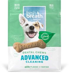 TropiClean Fresh Breath Advanced Cleaning Dental Chews for Dogs Original 1ea/11 oz, 20 ct, SMall