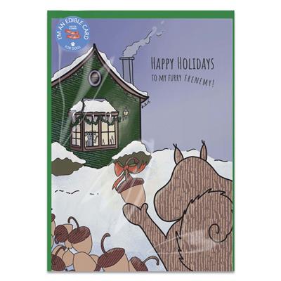 Poochie Post Holiday Edible Greeting Card Display& 24 Count Cards ISO
